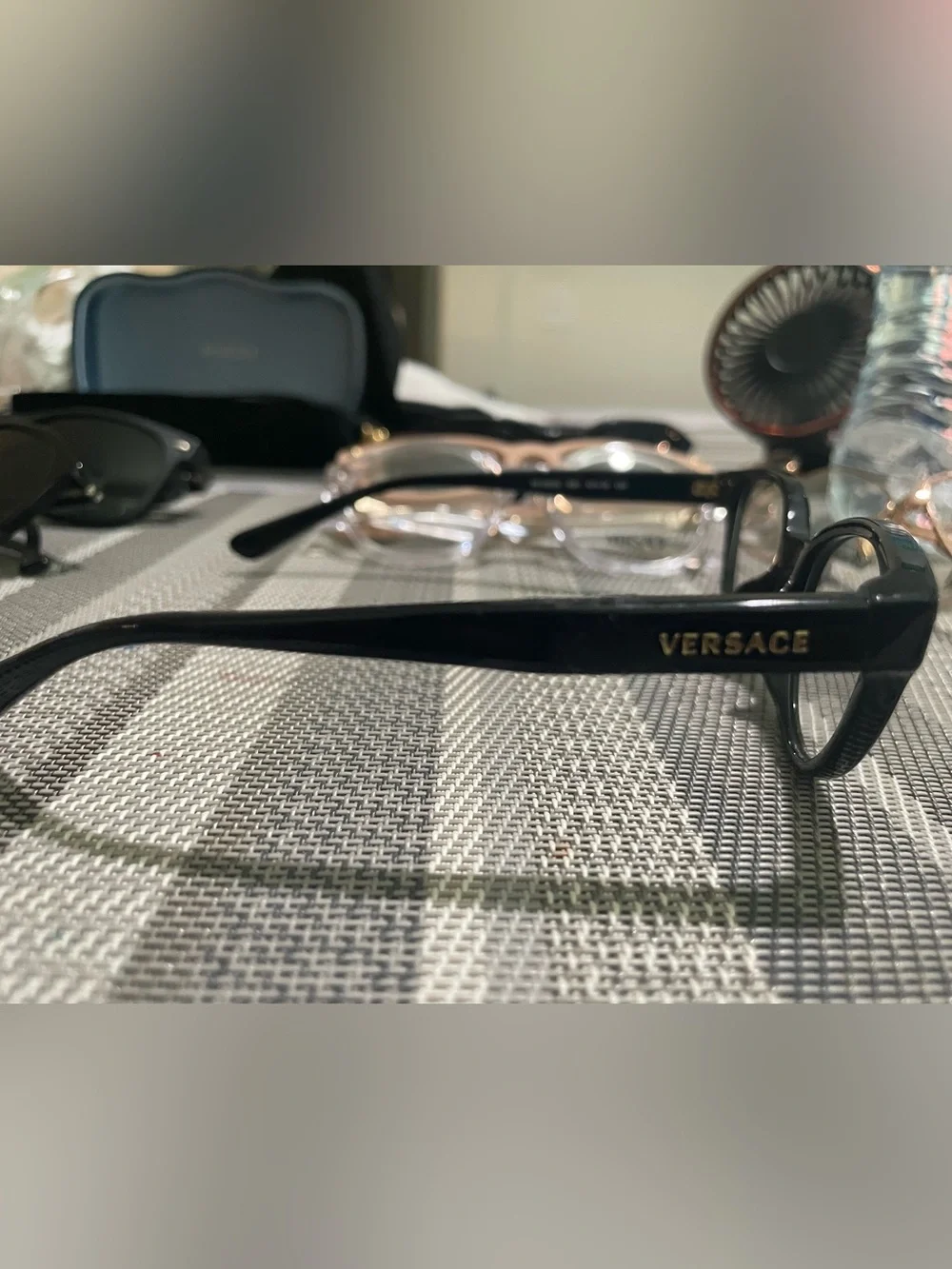 Versace Black Cat-Eye Optical Glasses - Picture 4 of 7